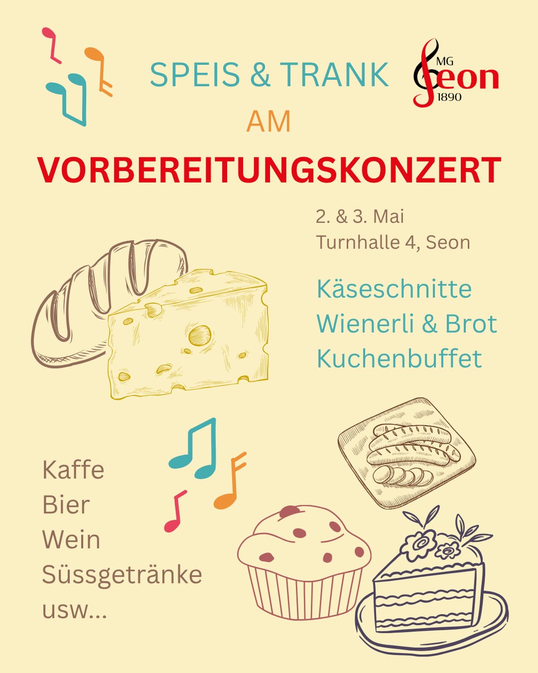 Menü-Vorbereitungskonzert